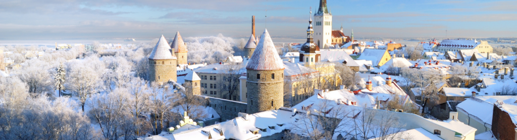 Winter view of Tallin's old town